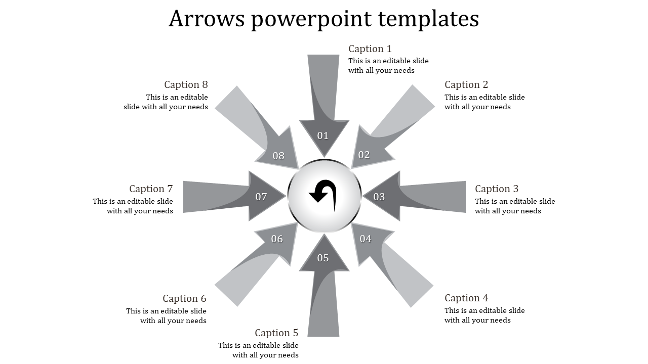 Encircling Arrows PowerPoint Templates Presentation